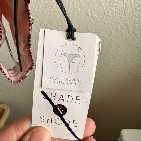 Shade & Shore pink leopard bikini Sz Small - Picture 7 of 7